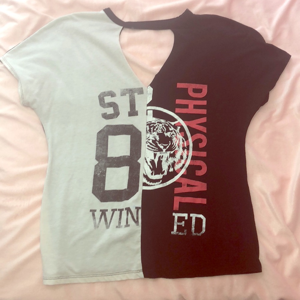 Half and half t shirt